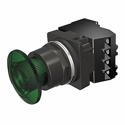 Illuminated Push Button 30mm Green 6VAC