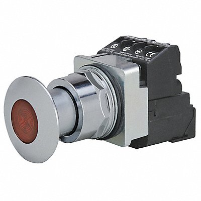 H5391 Illuminated Push Button 30mm 1NO/1NC Red