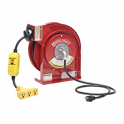 Cord Reel Triple Outlet Gfci