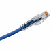 Patch Cord Cat 6A Clear Boot Blue 3 ft.