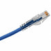 Patch Cord Cat 6A Clear Boot Blue 10 ft.