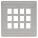 Plate 12 Ports Office White Flush