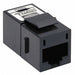 Inline Coupler 8 Cat6 Black