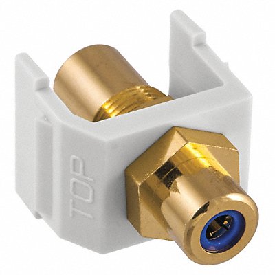Snap Fit Connector Blue/White RCA/RCA