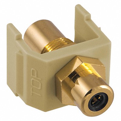 Inline Coupler RCA Duplex Ivory
