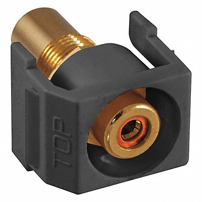 Inline Coupler RCA Duplex Black