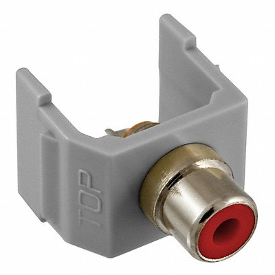 Connector RCA Duplex Gray