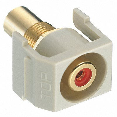 Inline Coupler RCA Duplex Ivory