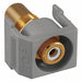 Inline Coupler RCA Duplex Gray