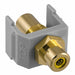 Inline Coupler RCA Duplex Gray