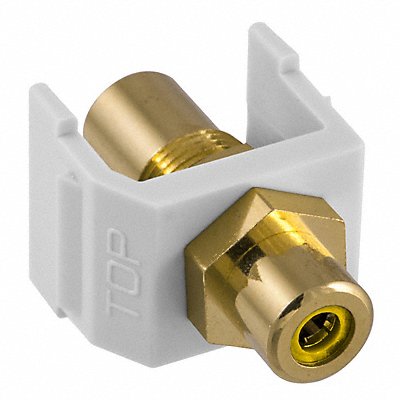 Inline Coupler RCA Duplex White