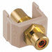 Inline Coupler RCA Duplex Almond