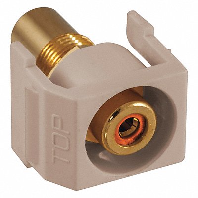 Inline Coupler RCA Duplex Almond