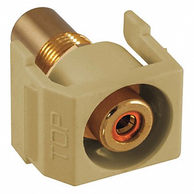 Inline Coupler RCA Duplex Ivory