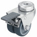 Low-Profile Easy-Turn Bolt-Hole Caster