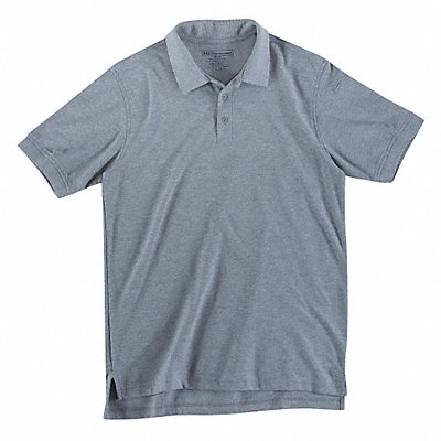 H5473 Utility Polo Size S Heather Gray