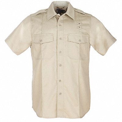 PDU S/S Class A Shirt 2XL Reg Silver Tan