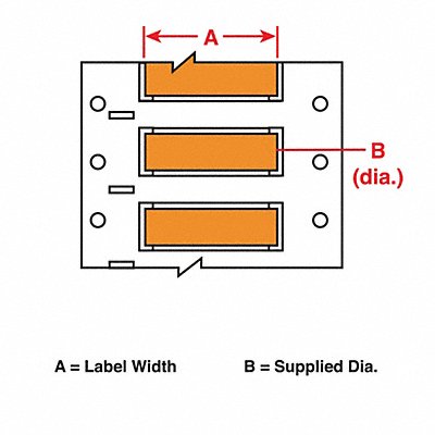 Wire Marking Sleeves 2 in W 0.235 in L