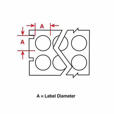 Therm Transfer Label Nylon Cloth 0.5x0.5