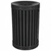 Trash Can 45 gal Black Steel