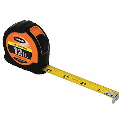 Tape Measure 5/8 In x 12 ft Orange/Black