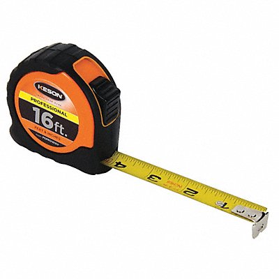 Tape Measure 1 In x 16 ft Orange/Black