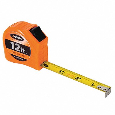 Tape Measure 5/8 In x 12 ft Orange In/Ft