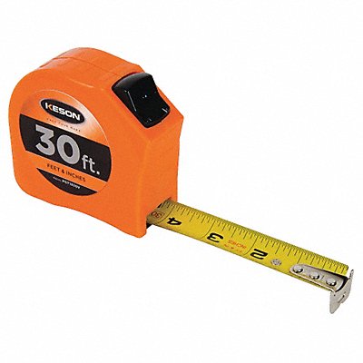 Tape Measure 1 In x 30 ft Orange In./Ft.