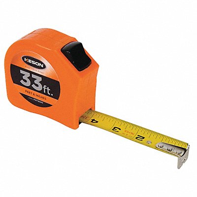 Tape Measure 1 In x 33 ft Orange In./Ft.