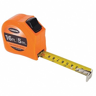 Tape Measure 1 In x 16 ft/5m Orange