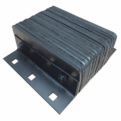 Dock Bumper 14x4-1/2x12 in Rubber