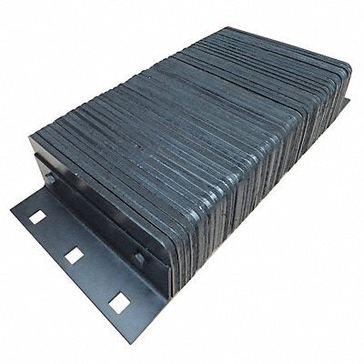 Dock Bumper 26x4-1/2x12 in Rubber