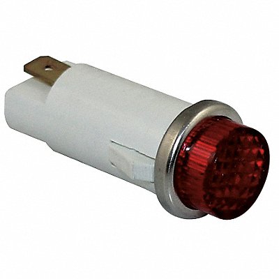 Raised Indicator Light Red 120V