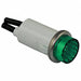 Raised Indicator Light Green 120V