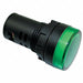 Raised Indicator Light 22mm 240V Green