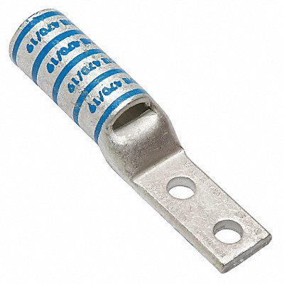 TwoHoleLugCmprsnConn Long Blue 19