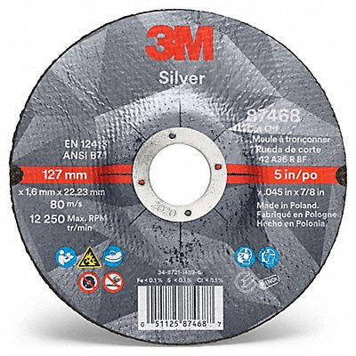 Abrasive Cut-Off Wheel T27 5 in 7/8 in