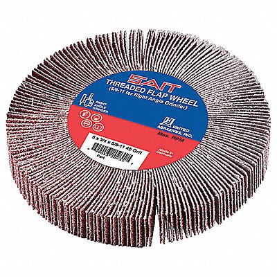 Flap Wheel 4.5 In D 5/8-11 Arbor 60 Grit