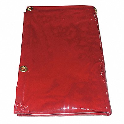 J4039 Welding Curtain 6 ft H 6 ft W Red