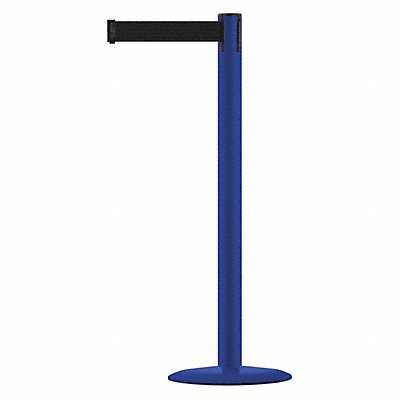 Barrier Post with Belt 7-1/2 ft L Black