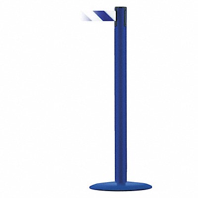 Barrier Post with Belt Blue