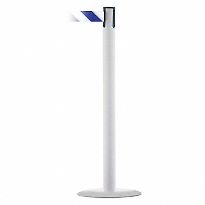 Barrier Post w/ Belt Powder Coated Metal