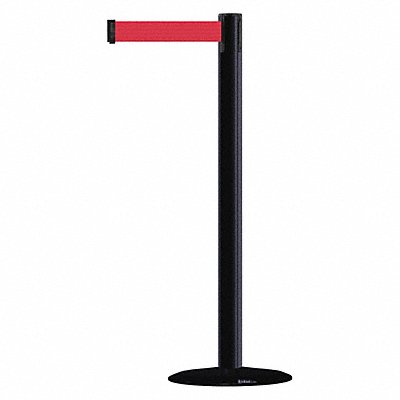 Barrier Post with Belt 7-1/2 ft L Red