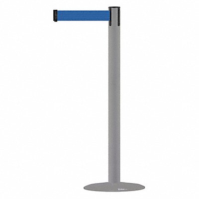 Barrier Post with Belt 7-1/2 ft L Blue