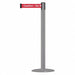 Barrier Post with Belt Gray