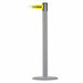 Barrier Post with Belt Gray