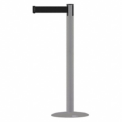 Barrier Post with Belt 13 ft L Black