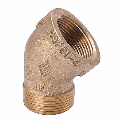 45 Street Elbow Brass 3/8 in NPT