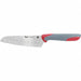 Santoku Knife 5 in Blade Gray/Red Handle