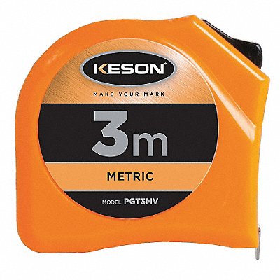 Tape Measure Closed 16mm x 3m Orange